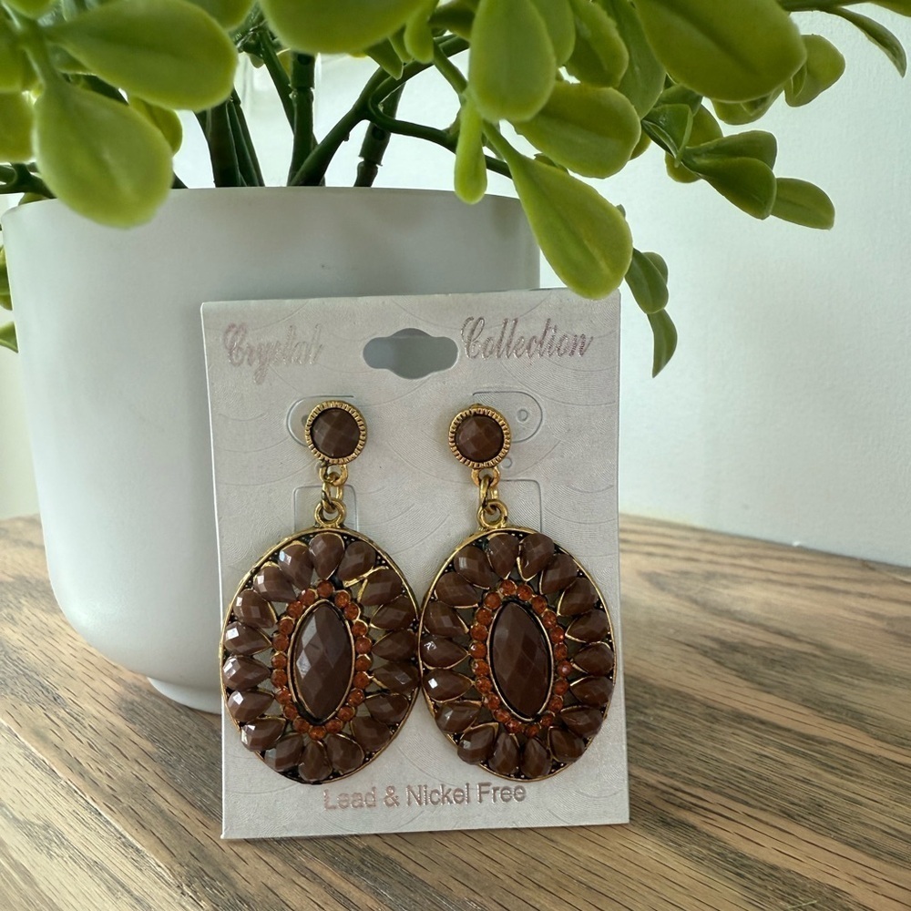 New boho beach neutral dangle earrings
